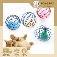 Đồ chơi bóng lồng chuột lông vũ cho thú cưng