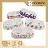 Bát Ăn Đôi Cho Thú Cưng - Đa Dạng Họa Tiết Dễ Thương