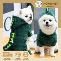 Áo Hoodie Khủng Long Cho Chó – Siêu Đáng Yêu, Ấm Áp Mùa Đông | Pong Pet Shop