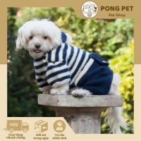 Áo Len Kẻ Sọc Cho Chó – Thời Trang Ấm Áp Mùa Đông | Pong Pet Shop