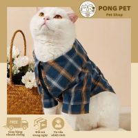 Áo Sơ Mi Caro Thanh Lịch Cho Mèo - Phong Cách Và Tiện Lợi | PONG PET