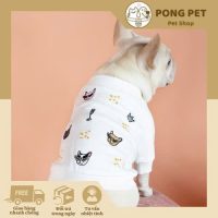 Áo Thun Cho Chó Họa Tiết Cute - Pong Pet Shop