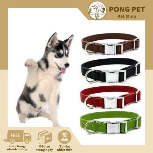 Vòng Cổ Chó Cao Cấp Nhiều Màu – Pong Pet shop